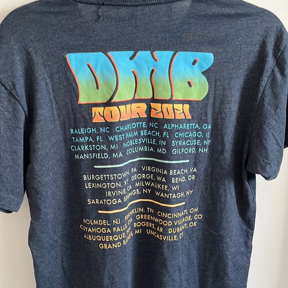 Dave Matthews Band Tour 2021 Navy T-Shirt - Picture 5 of 5